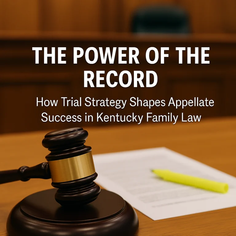 The Power of the Record: How Trial Strategy Shapes Appellate Success in Kentucky Family Law