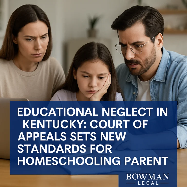 Kentucky Court Clarifies When Parents Face Child Neglect for Educational and Supervision Failures